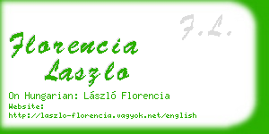 florencia laszlo business card